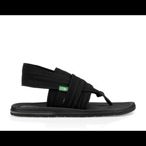 Black Yoga Sling 3 Sanuk Sandals